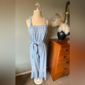 Blue jumpsuit